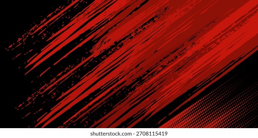 Top A Stream of Fiery Red Light Streaks Cutting Through the Darkness, Symbolizing Velocity, Power, and the Digital Pulse of High-Tech Energy Flowing Through the Cybernetic art