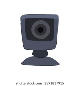 top table camera cartoon. office view, photography work, photo vintage top table camera sign. isolated symbol vector illustration