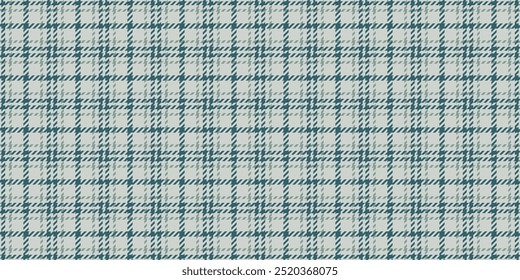 Top tartan padrão têxtil, jersey verificar vetor de tecido. Textura de fundo de pacote sem costura em cinza claro e cores ciano.