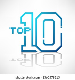 top ten flat icon
