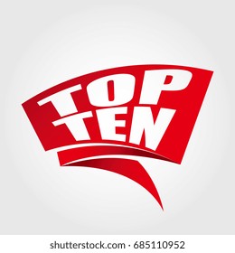 Top ten labels banners