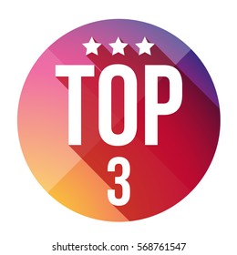 Top Three button vector