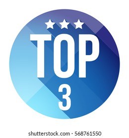 Top Three button vector