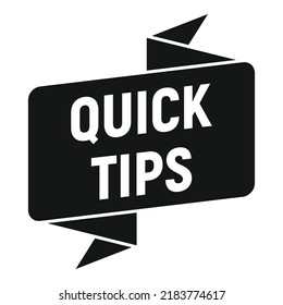 Top tip icon simple vector. Quick trick. Info help
