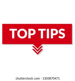 top tips sign,label. top tips speech bubble. top tips tag sign,banner