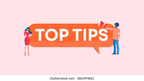 Top Tips Suggestions Advice Innovative Helpful Stock Vector (Royalty ...