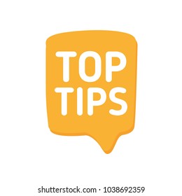 Top Tips. Vector Illustration