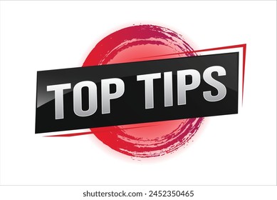 top tips word text concept icon logo sign symbol vector note memo 3d design creative style for use landing page, template, ui, web, mobile app, poster, banner, flyer, backdrop, gift card, coupon

