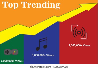 las principales tendencias de ilustraciones abstractas en medios sociales, que van desde juegos, música y streaming en vivo