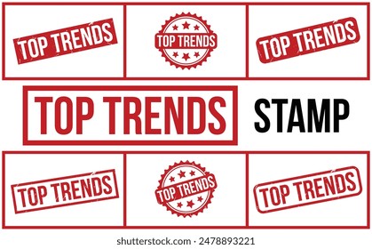 Top Trends Stamp. Rote Top Trends Gummi Grunge Stamp Set