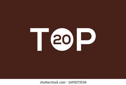Top Twenty or 20 Logo Design Template