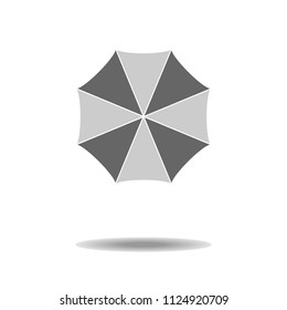 top Umbrella flat icon.