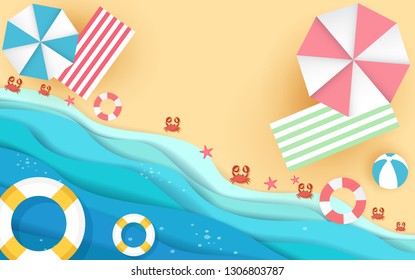 Beach Chair Umbrella Ocean Sand Vacation Clip On Charm for