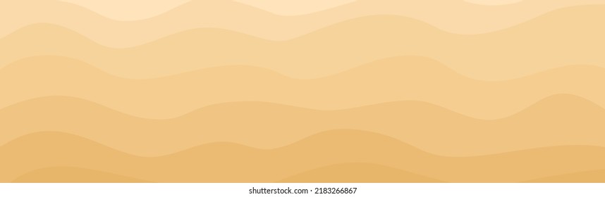 Top view of beach sand background in flat style. Vector illustration