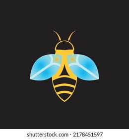 Top view of a bee or insect