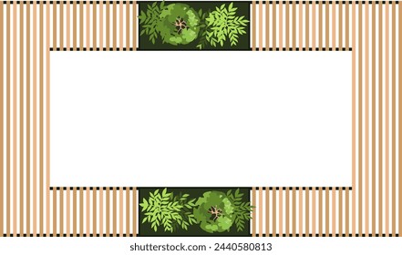 Top view of a bench for the architectural landscape plans. Bench with trees and greens. Entourage design. Vector.
