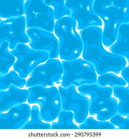 Top view of blue sea or pool water background
