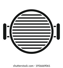 Top view brazier icon. Simple illustration of Top view brazier vector icon for web design isolated on white background