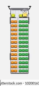 Top View Bus Seat Map With No Restroom