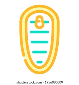 top view of canned food color icon vector. top view of canned food sign. isolated symbol illustration