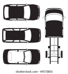 top view car