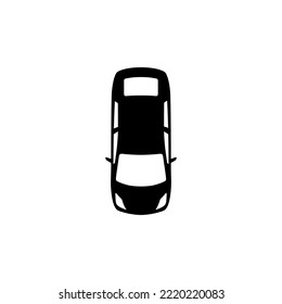  Top view car icon set vector collection