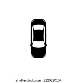  Top view car icon set vector collection