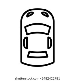 Top View Car Icon Set Automotive Illustrations for Transport and Design