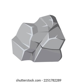 Top view of city stone or rock for scheme illustration. Aerial view of stone, street or park element for cityscape plan or map. Landscape design, architecture concept
