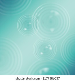 Top view of clear ripples background in 3d illustration