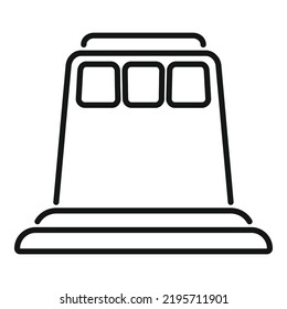Top view coffee capsule icon outline vector. Espresso cup. Drink aroma