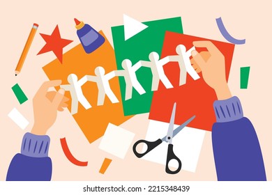 Top View Of Creative Diy Craft