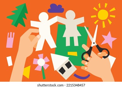 Top View Of Creative Diy Craft