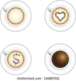 Top View cup of coffee