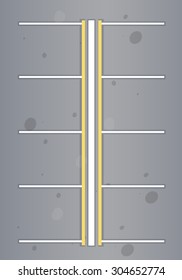 Top view of empty car park space illustration