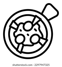 Top view food icon outline vector. Austrian cuisine. Restaurant beef