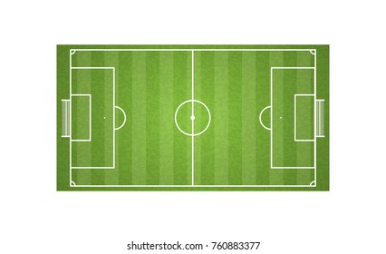 Top View Football Field Soccer Vector Stock Vector (Royalty Free ...