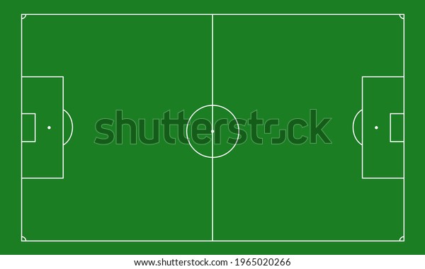 Top view of football field\
vector