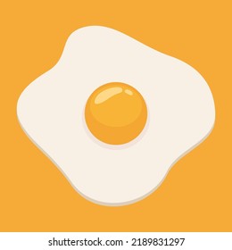 Top View Of Fried Egg