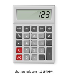 5,256 Calculator Isolated Top View White Background Images, Stock ...