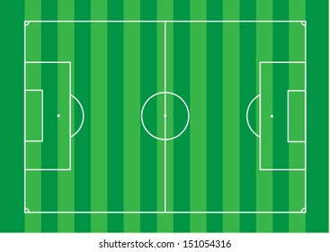 top view green grass line soccer,football field, vector eps 10