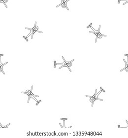 Top view helicopter pattern seamless vector repeat geometric for any web design