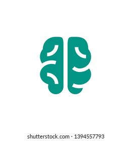 top view human brain icon design. medical healthcare vector illustration