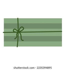 Vista superior de un vector de navidad aislado