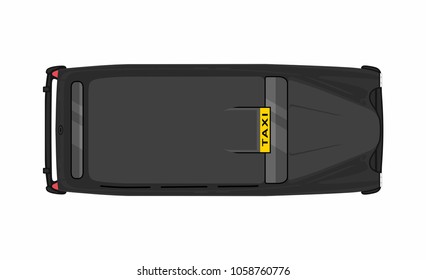 top view london taxis