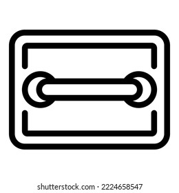 Top View Lunch Box Icon Outline Vector. School Meal. Food Container