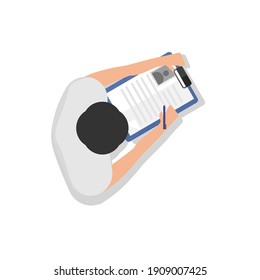 Top View Of A Medical Recorder.