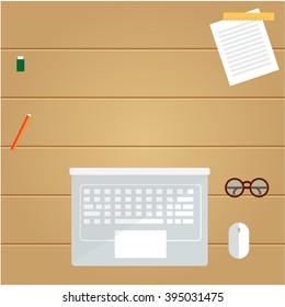 top view office desk fast design