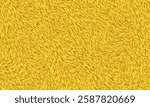 Top view on stylish fur textured in yellow brown color. Soft yellow fur and fluffy texture and natural wave patterns. Perfect for fashion, textile or creative background vector designs.