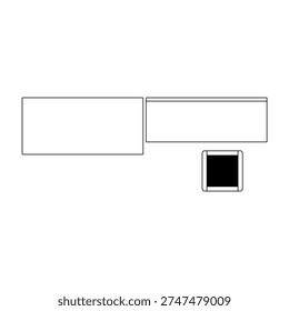 Top view outline of a dressing table set featuring stool, vanity table, wardrobe, and mirror, shown in precise plan view highlighting layout and spatial arrangement.